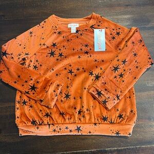 Cat & Jack Orange velour top